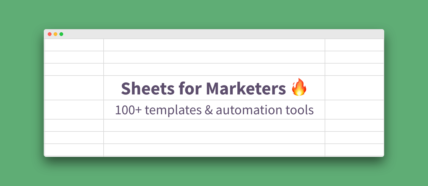 Sheets for Marketers