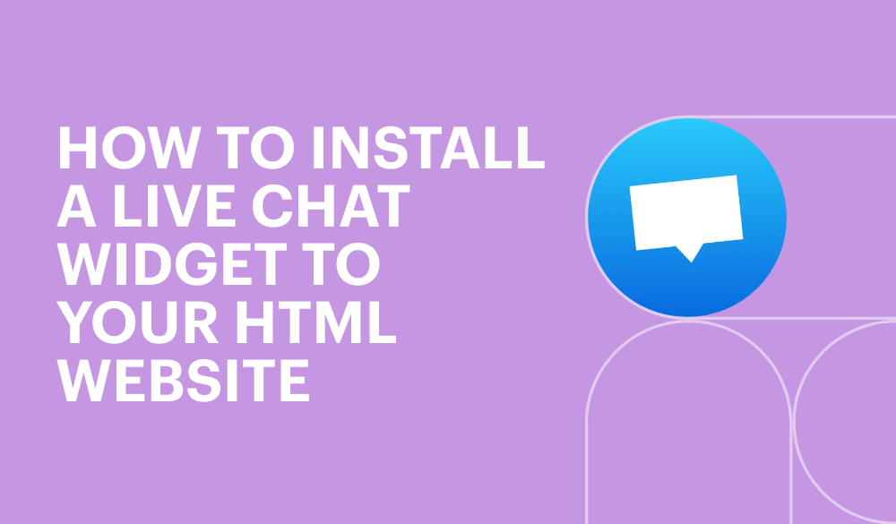 How to install a live chat widget to your HTML website